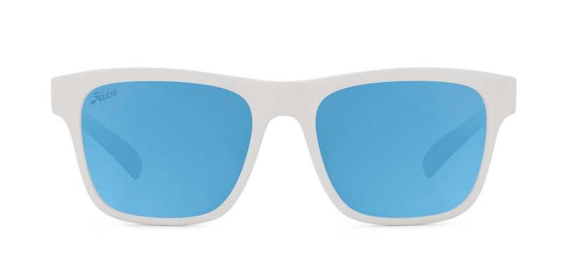 White frame polarized sunglasses sales